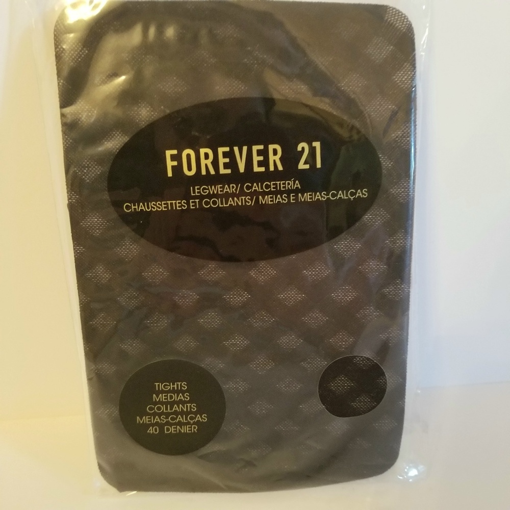 🆕 Forever 21 Semi-Opaque Black Tights S/M